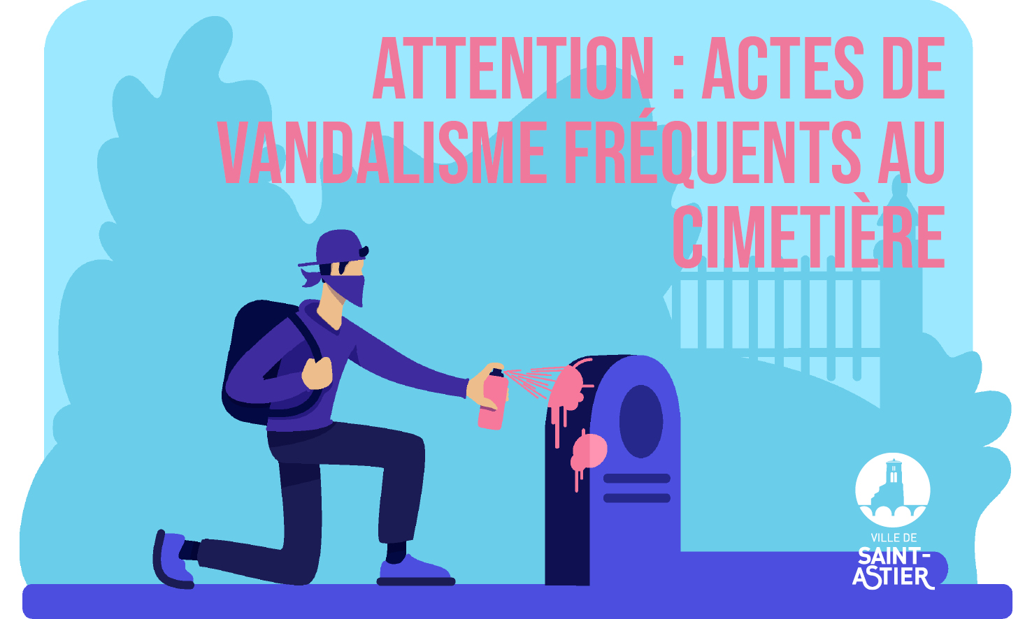 bannière-vandalisme-cimetière-saint-astier-2022