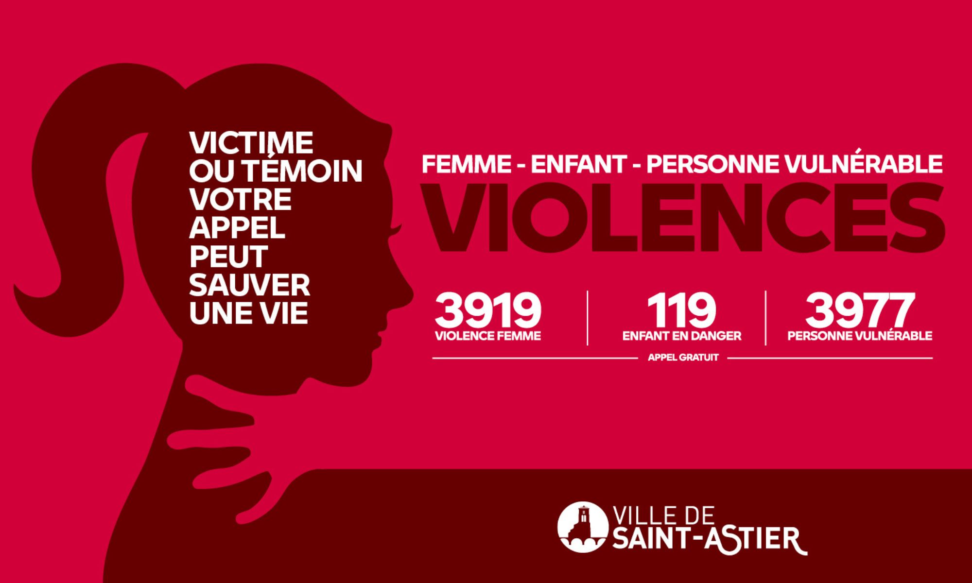 Campagne De Lutte Contre Les Violences - Ville De Saint-Astier